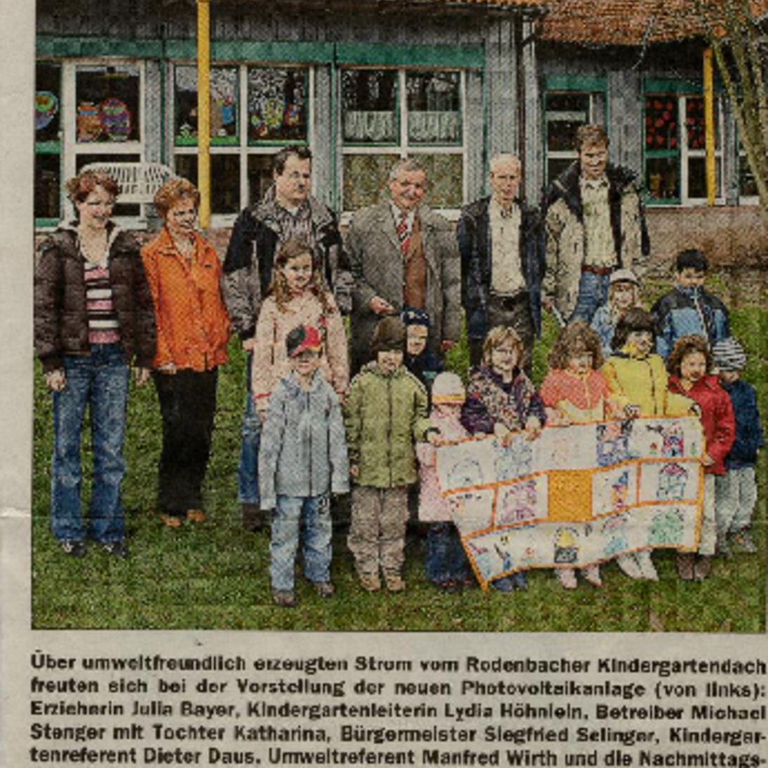 Lohrer Echo PV-Anlage Kindergarten Rohrbach bei Photovoltaikanlagen Stenger GmbH in Wiesthal