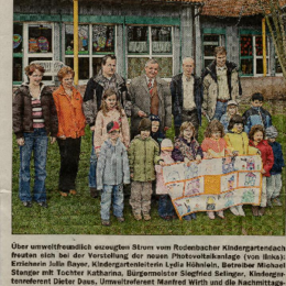 Lohrer Echo PV-Anlage Kindergarten Rohrbach bei Photovoltaikanlagen Stenger GmbH in Wiesthal